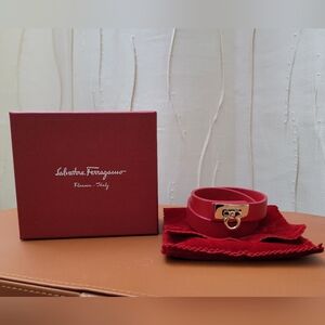 Salvatore Ferragamo Gancini Lock Bracelet